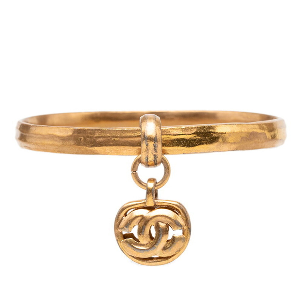 CHANEL Authentic Vintage Gold Logo Bracelet - Picture 1 of 4